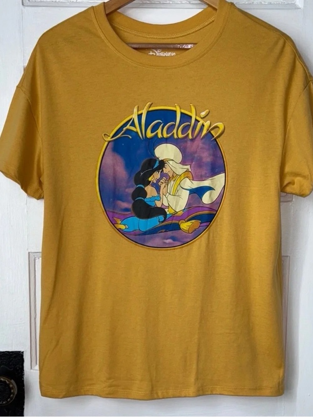 Disney Mustard Yellow Aladdin Graphic Tee